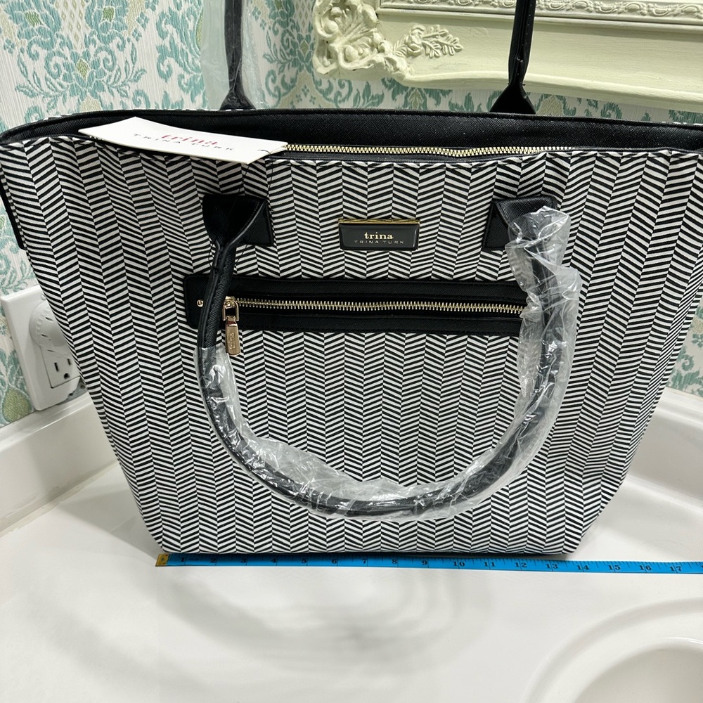 Trina Turk  Black and White Women's Bag